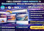convert canva website to wix website squarespace website wordpress website